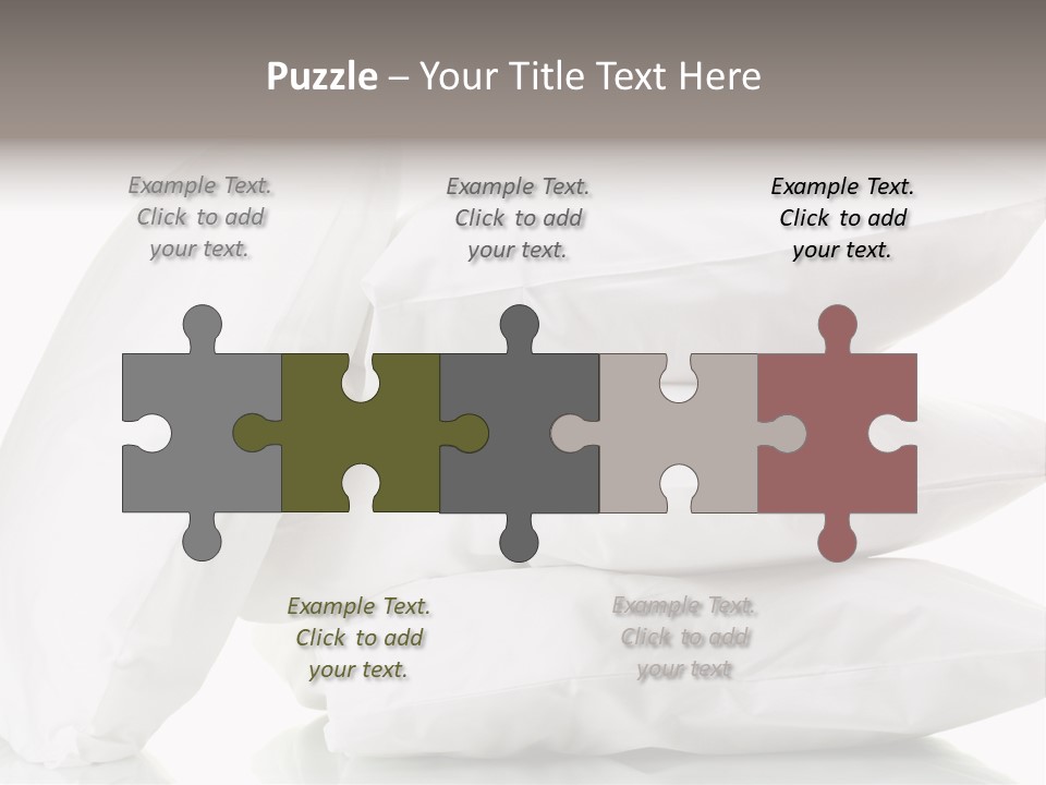 Household Bed Bedroom PowerPoint Template