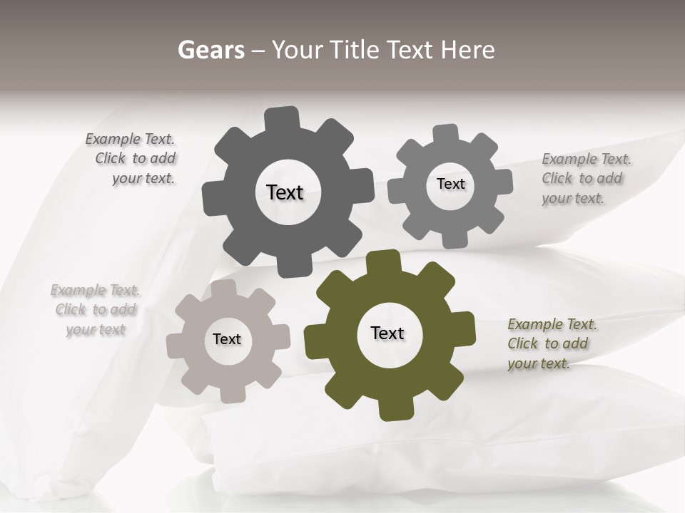 Household Bed Bedroom PowerPoint Template