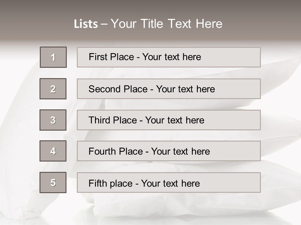 Household Bed Bedroom PowerPoint Template