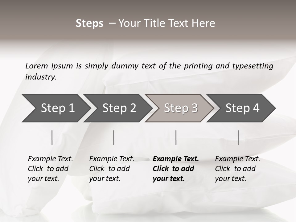 Household Bed Bedroom PowerPoint Template