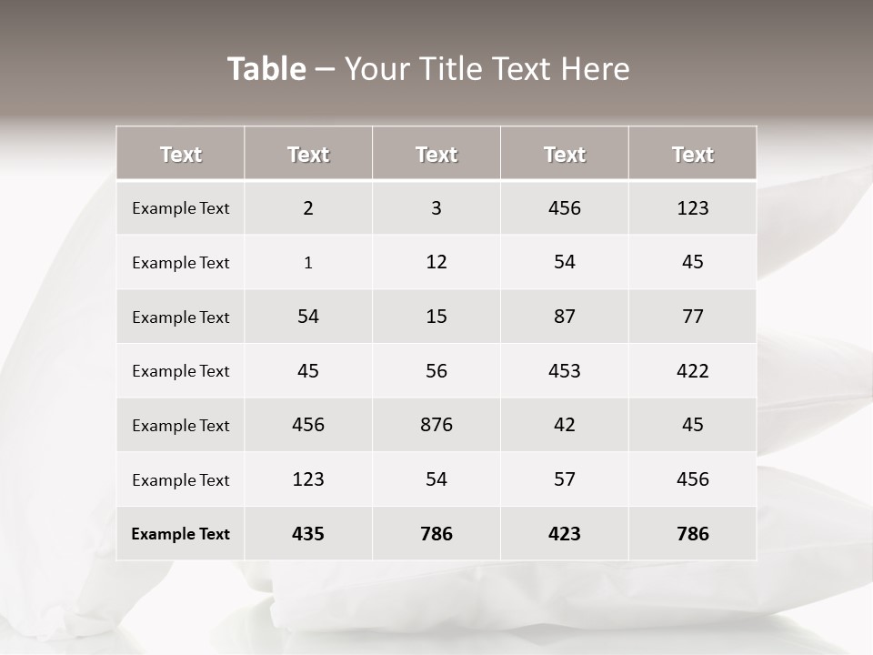 Household Bed Bedroom PowerPoint Template