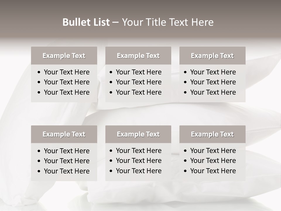 Household Bed Bedroom PowerPoint Template