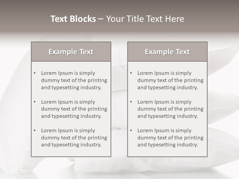 Household Bed Bedroom PowerPoint Template
