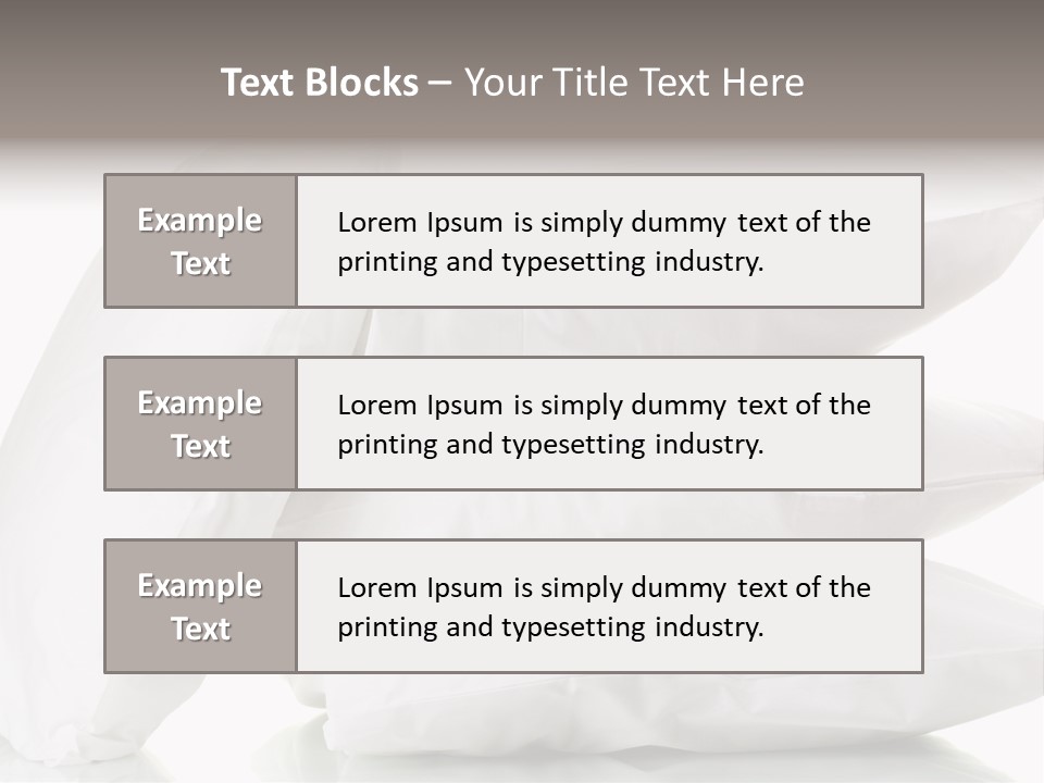 Household Bed Bedroom PowerPoint Template