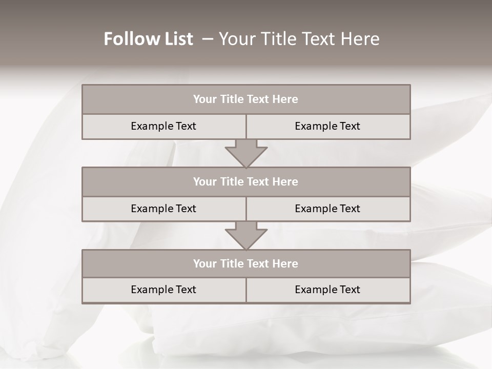 Household Bed Bedroom PowerPoint Template