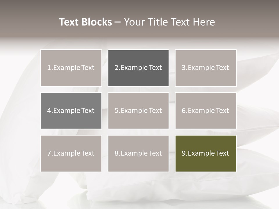 Household Bed Bedroom PowerPoint Template