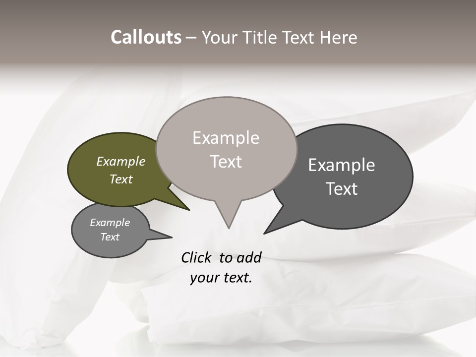 Household Bed Bedroom PowerPoint Template