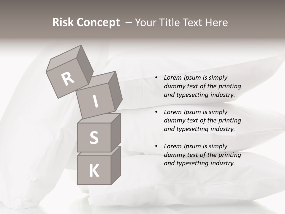 Household Bed Bedroom PowerPoint Template