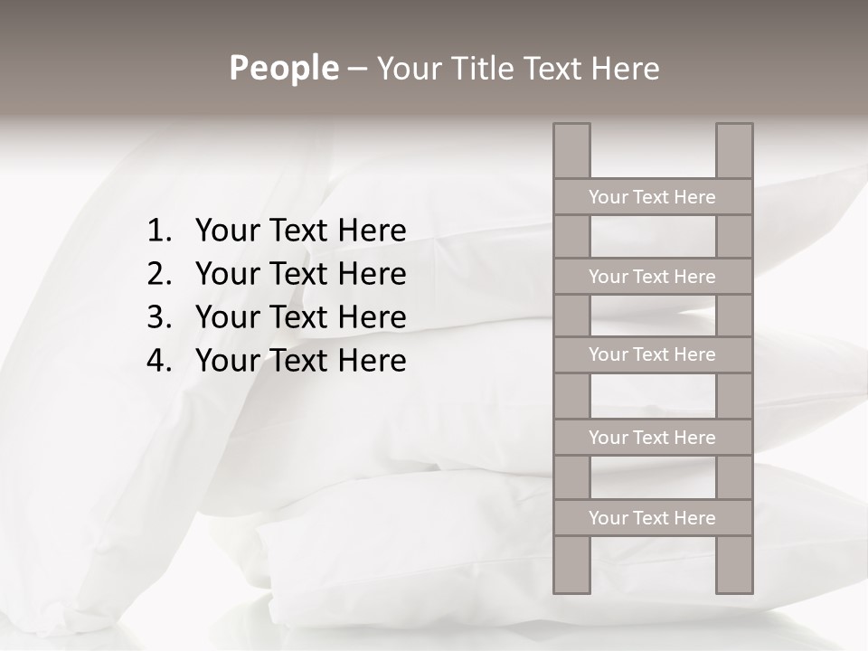 Household Bed Bedroom PowerPoint Template