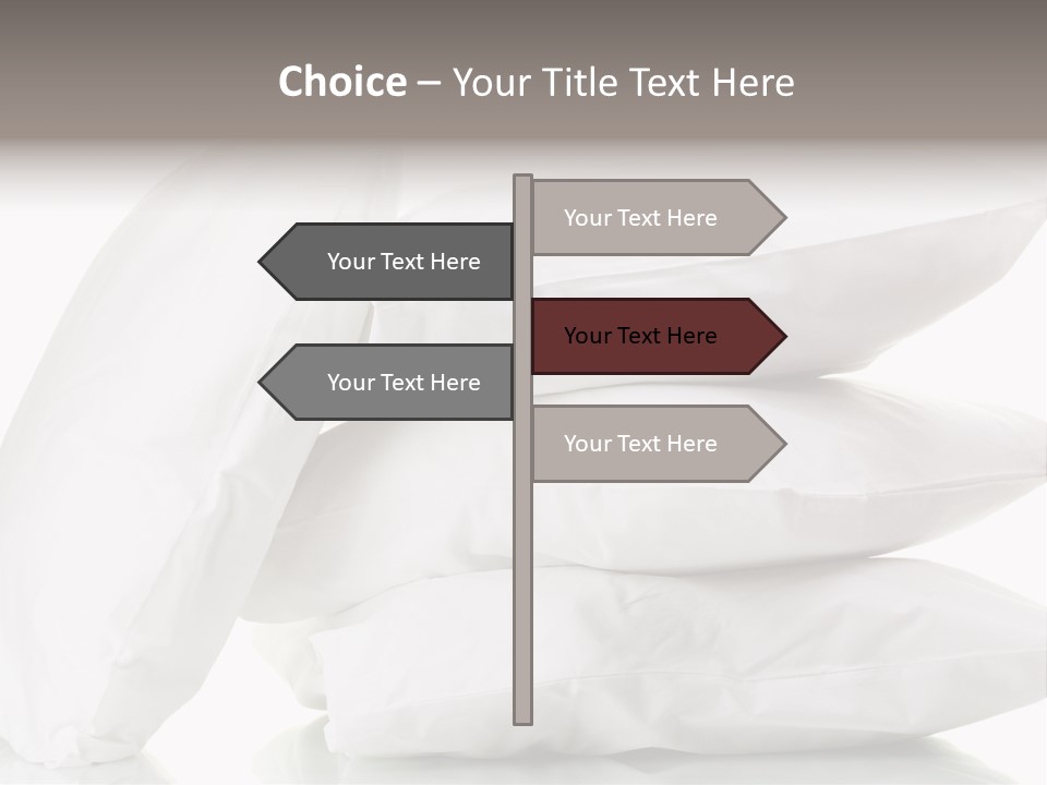 Household Bed Bedroom PowerPoint Template