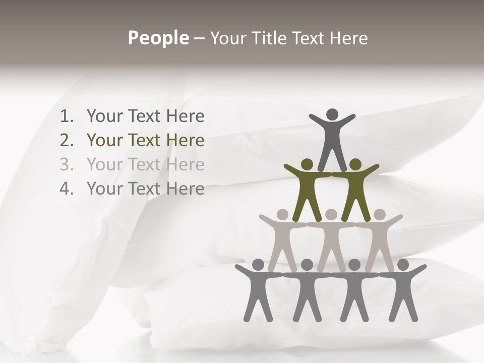 Household Bed Bedroom PowerPoint Template