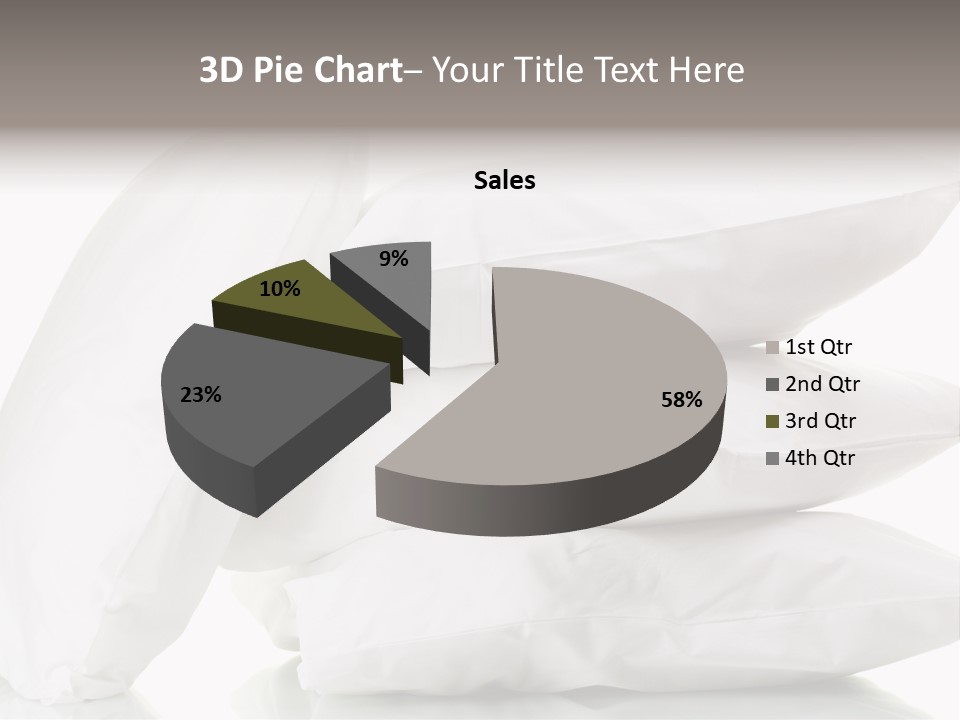 Household Bed Bedroom PowerPoint Template