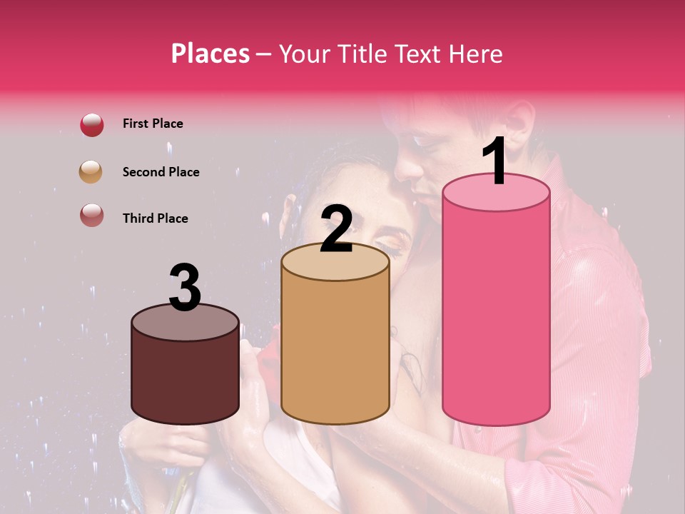 Photo Wetting Female PowerPoint Template