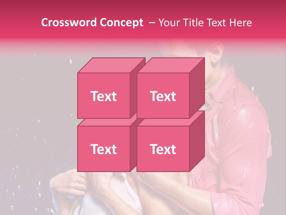 Photo Wetting Female PowerPoint Template