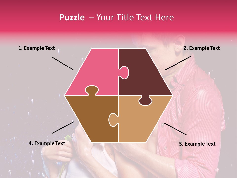 Photo Wetting Female PowerPoint Template