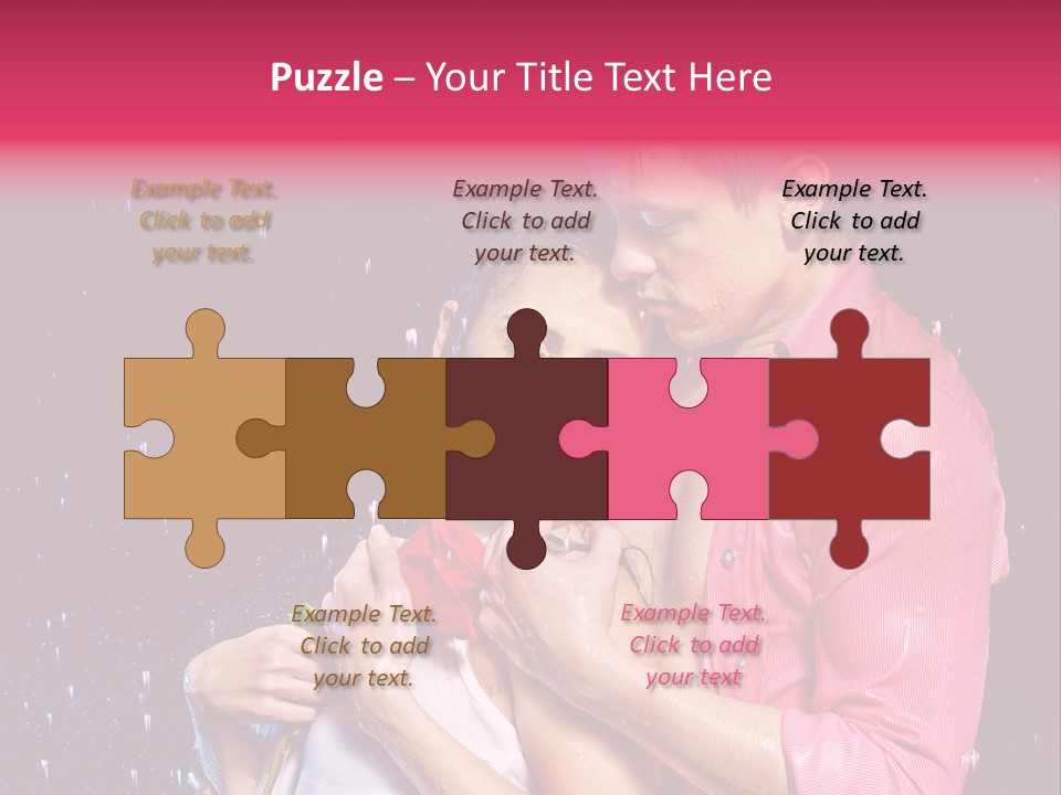 Photo Wetting Female PowerPoint Template