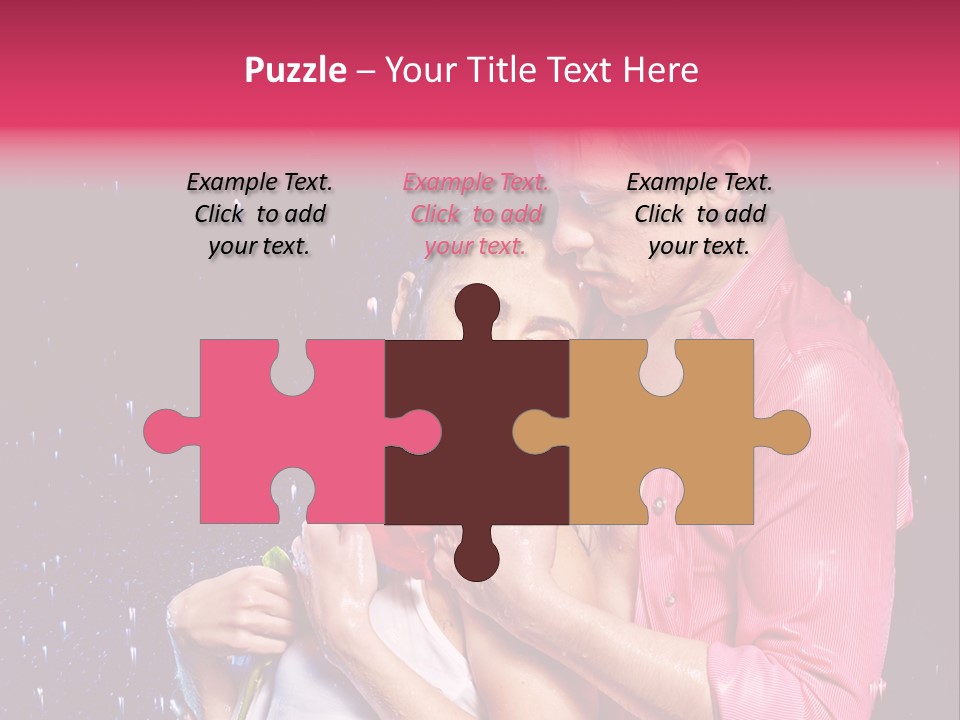 Photo Wetting Female PowerPoint Template