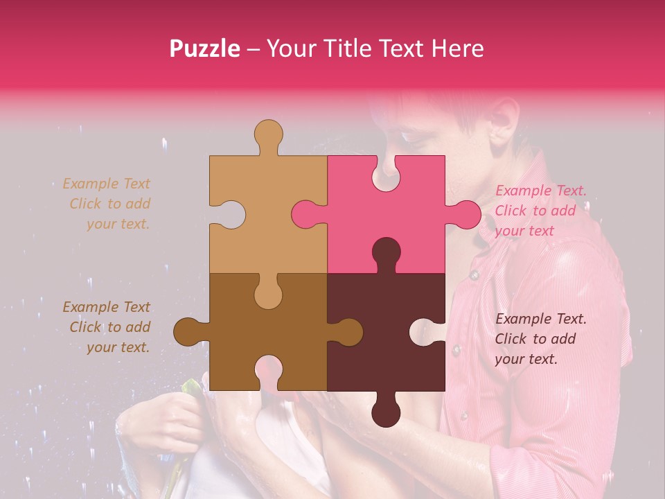 Photo Wetting Female PowerPoint Template