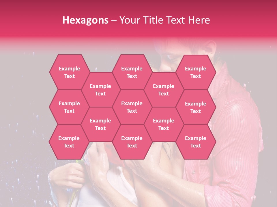 Photo Wetting Female PowerPoint Template