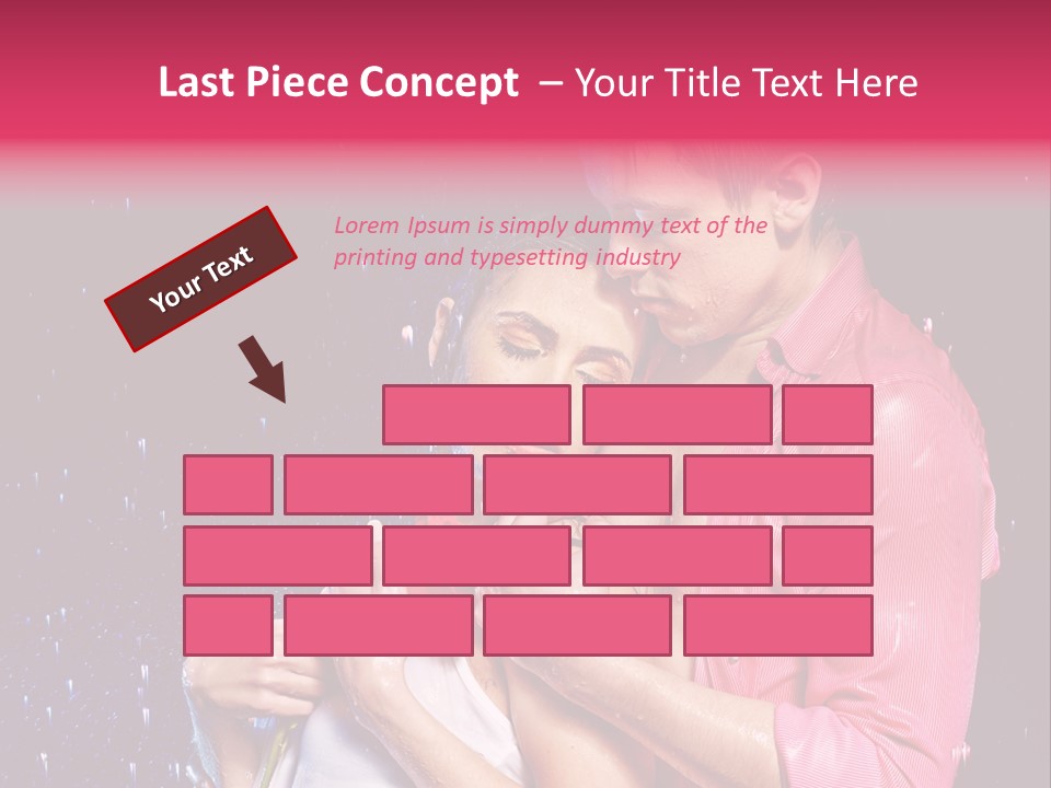 Photo Wetting Female PowerPoint Template