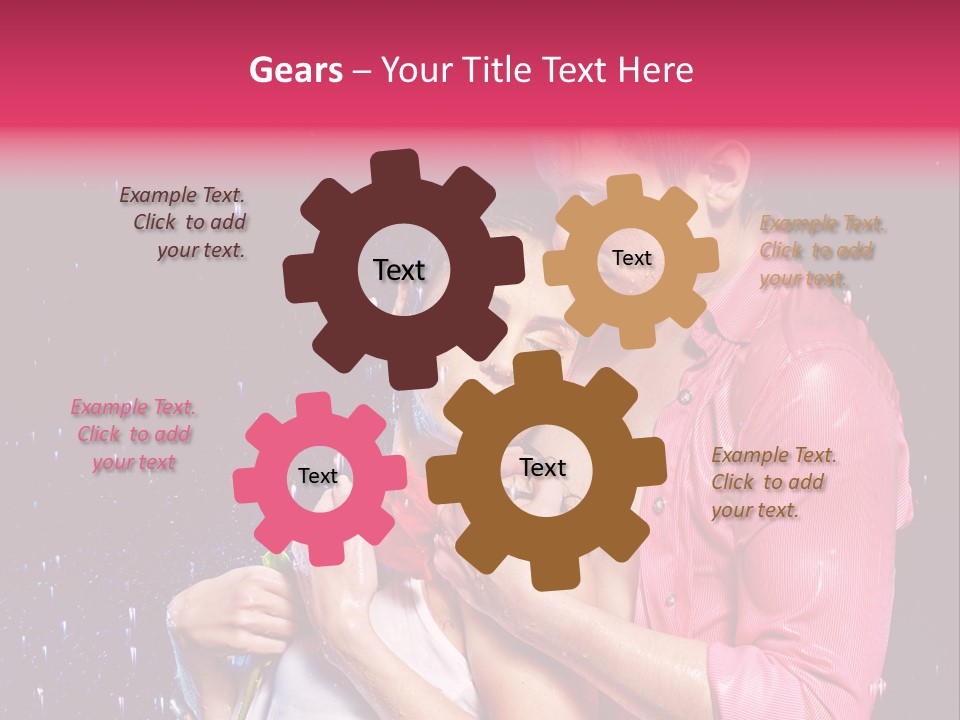 Photo Wetting Female PowerPoint Template