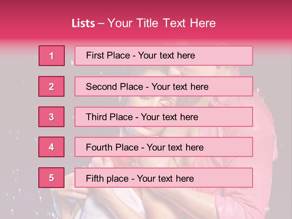 Photo Wetting Female PowerPoint Template