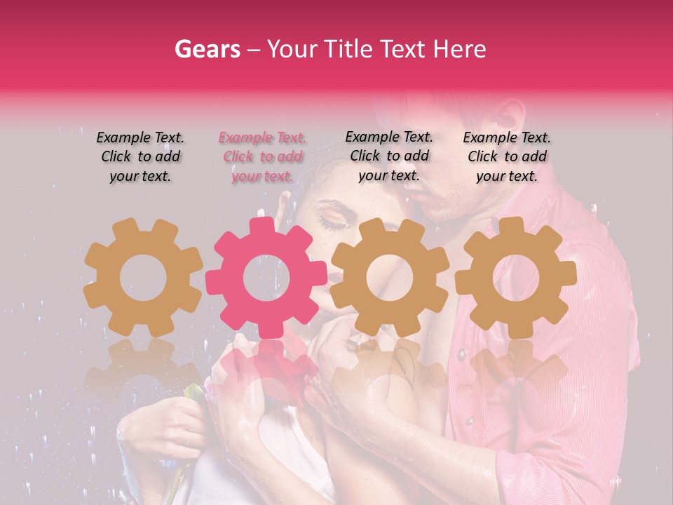 Photo Wetting Female PowerPoint Template