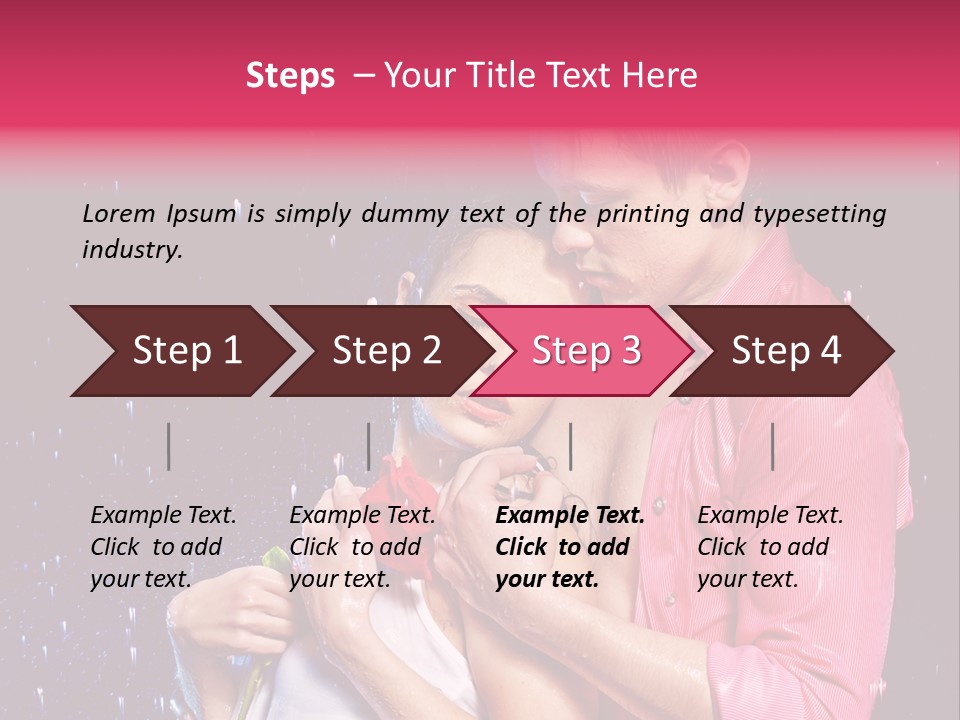 Photo Wetting Female PowerPoint Template