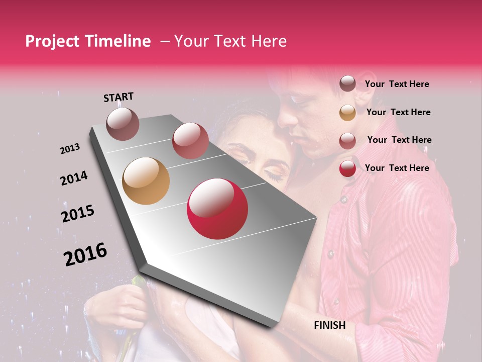 Photo Wetting Female PowerPoint Template