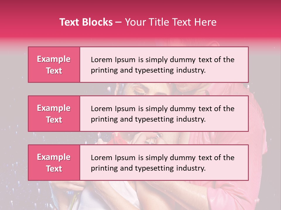 Photo Wetting Female PowerPoint Template