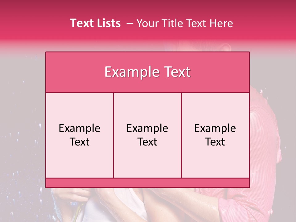 Photo Wetting Female PowerPoint Template