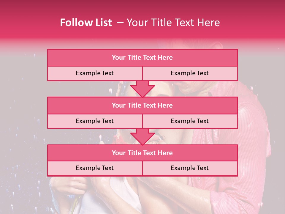 Photo Wetting Female PowerPoint Template