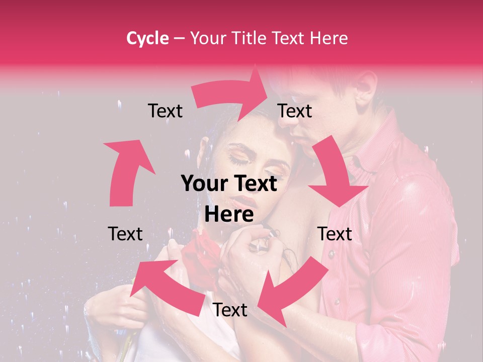 Photo Wetting Female PowerPoint Template