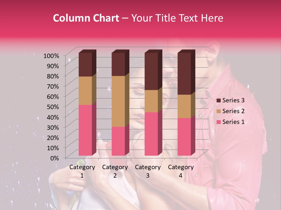 Photo Wetting Female PowerPoint Template