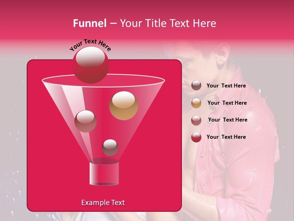 Photo Wetting Female PowerPoint Template