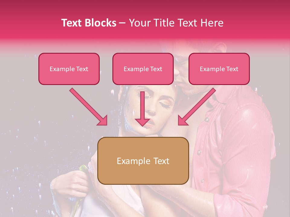 Photo Wetting Female PowerPoint Template
