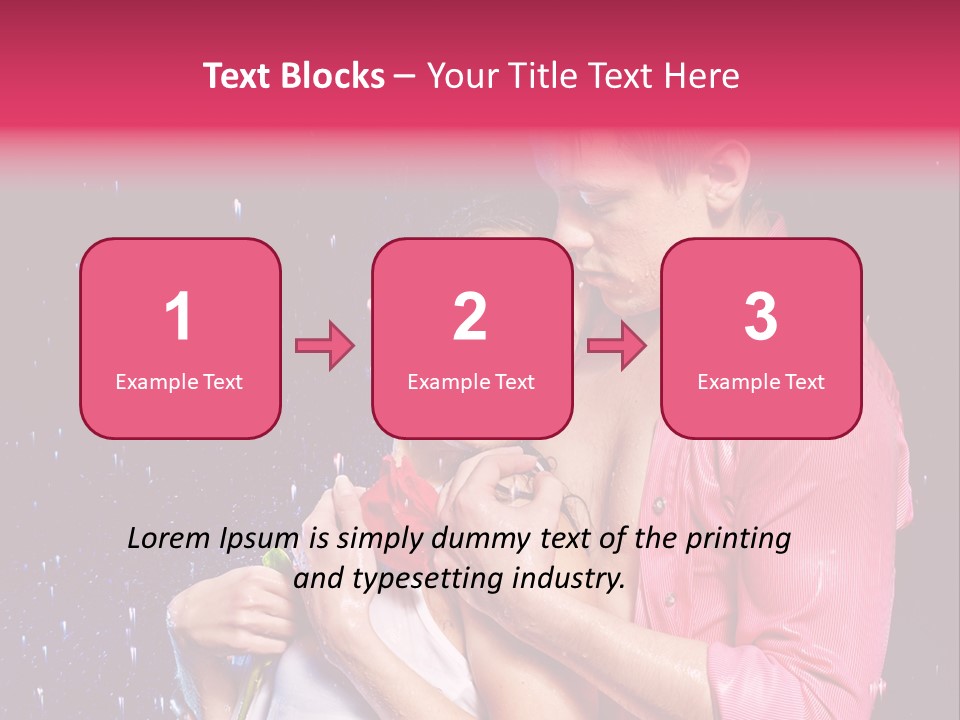 Photo Wetting Female PowerPoint Template