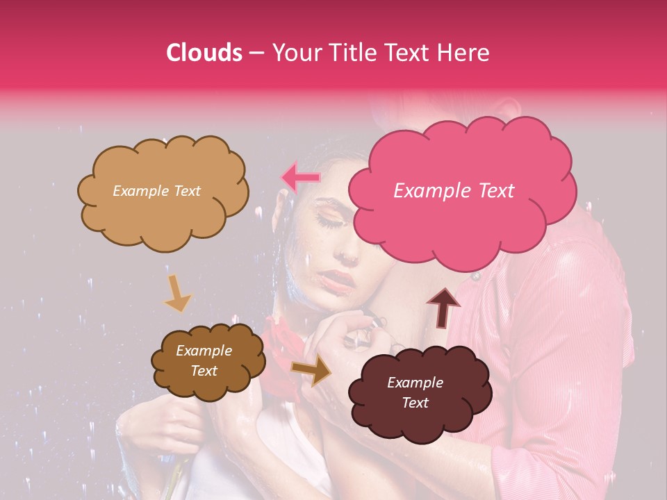 Photo Wetting Female PowerPoint Template