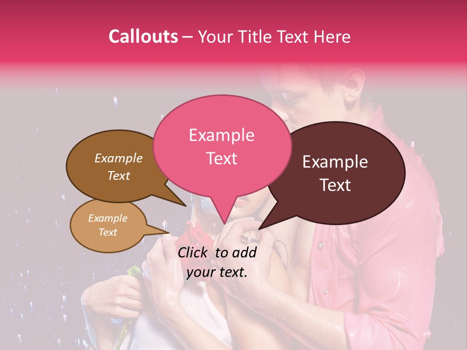 Photo Wetting Female PowerPoint Template