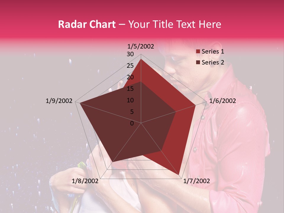 Photo Wetting Female PowerPoint Template