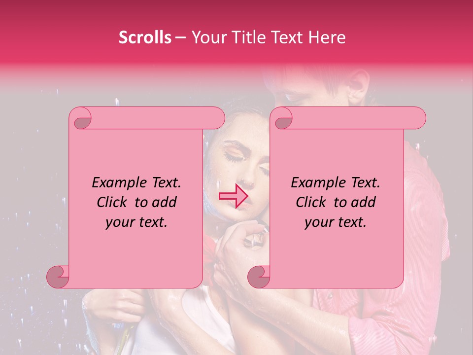 Photo Wetting Female PowerPoint Template