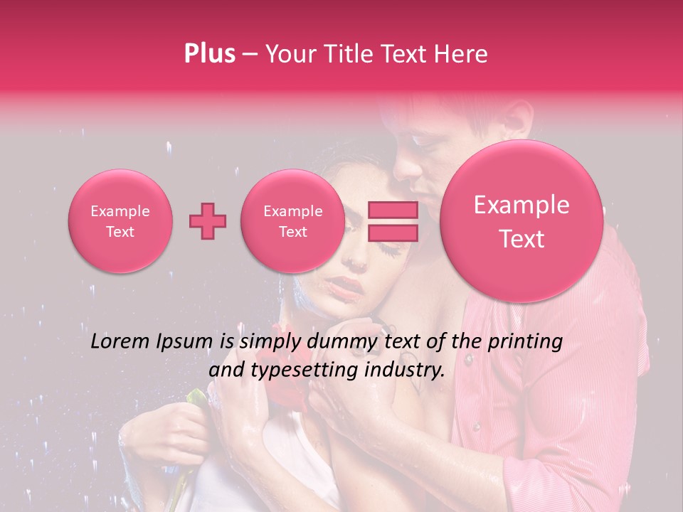 Photo Wetting Female PowerPoint Template