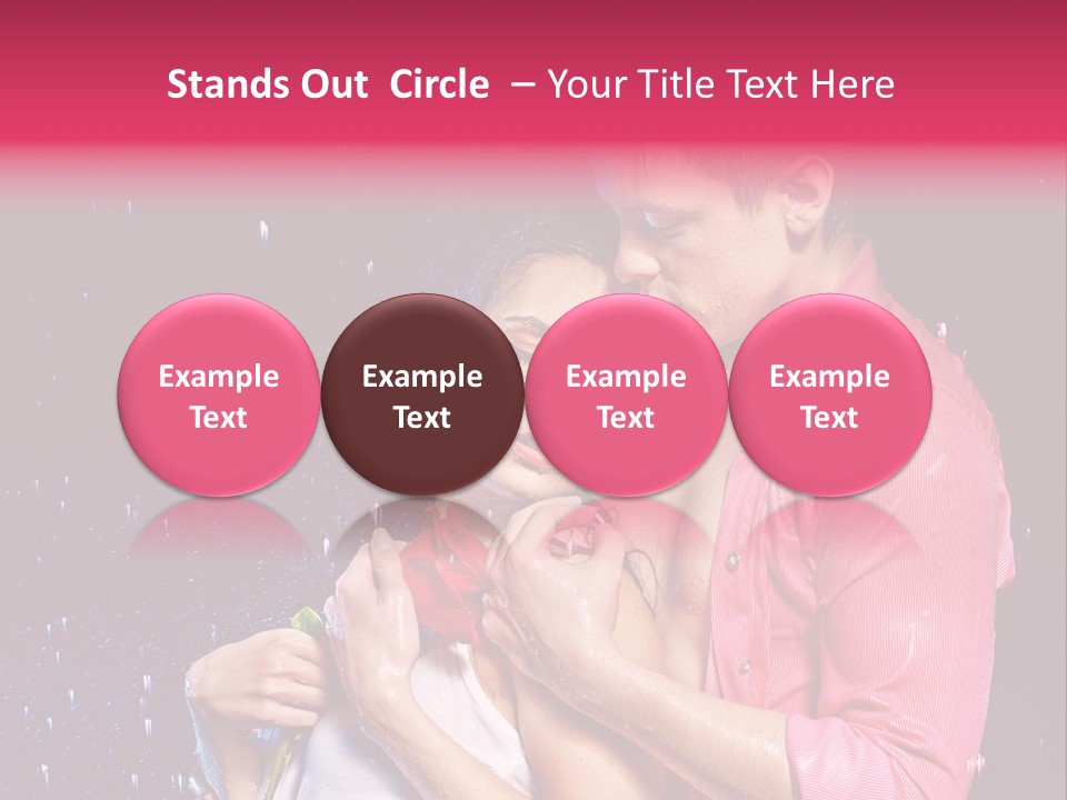 Photo Wetting Female PowerPoint Template