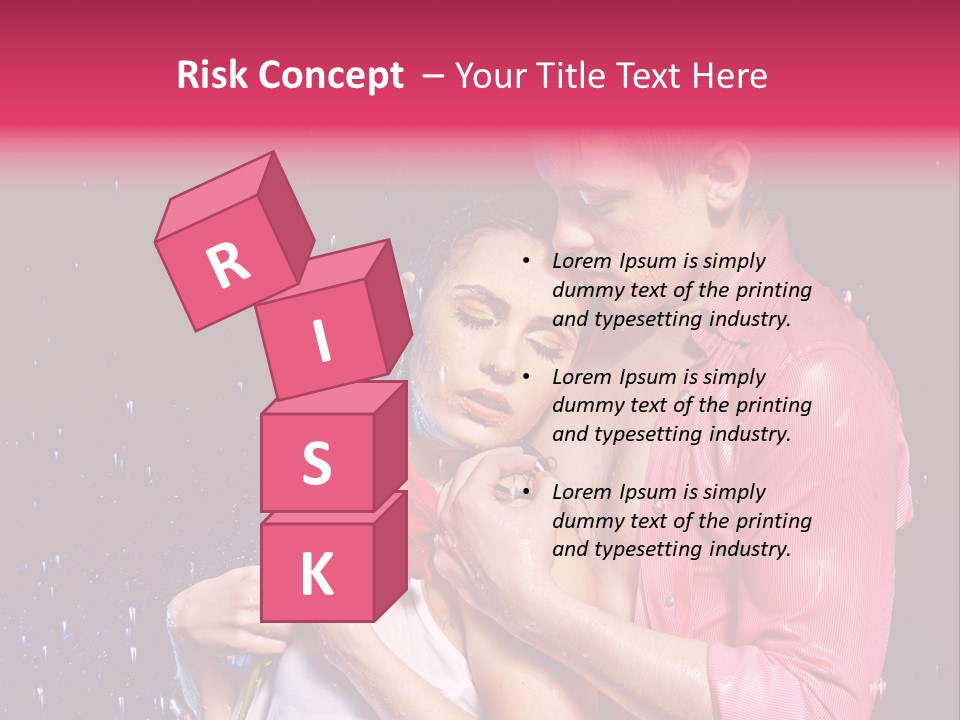 Photo Wetting Female PowerPoint Template