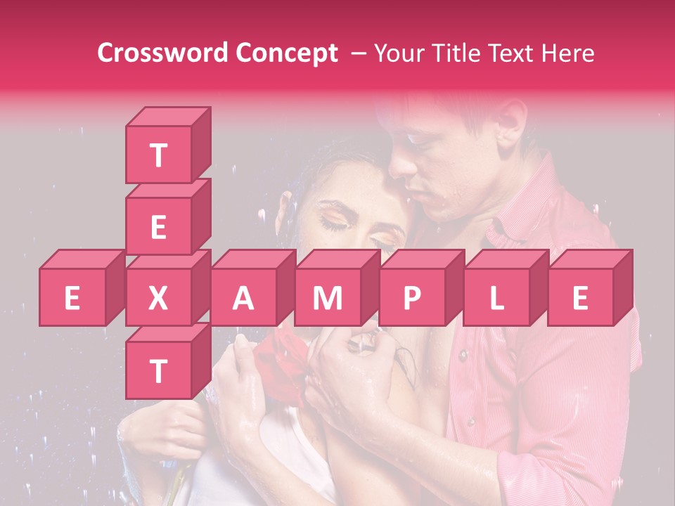 Photo Wetting Female PowerPoint Template