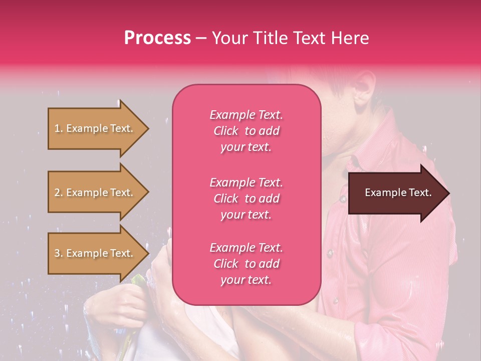 Photo Wetting Female PowerPoint Template