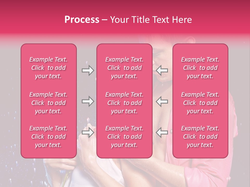 Photo Wetting Female PowerPoint Template