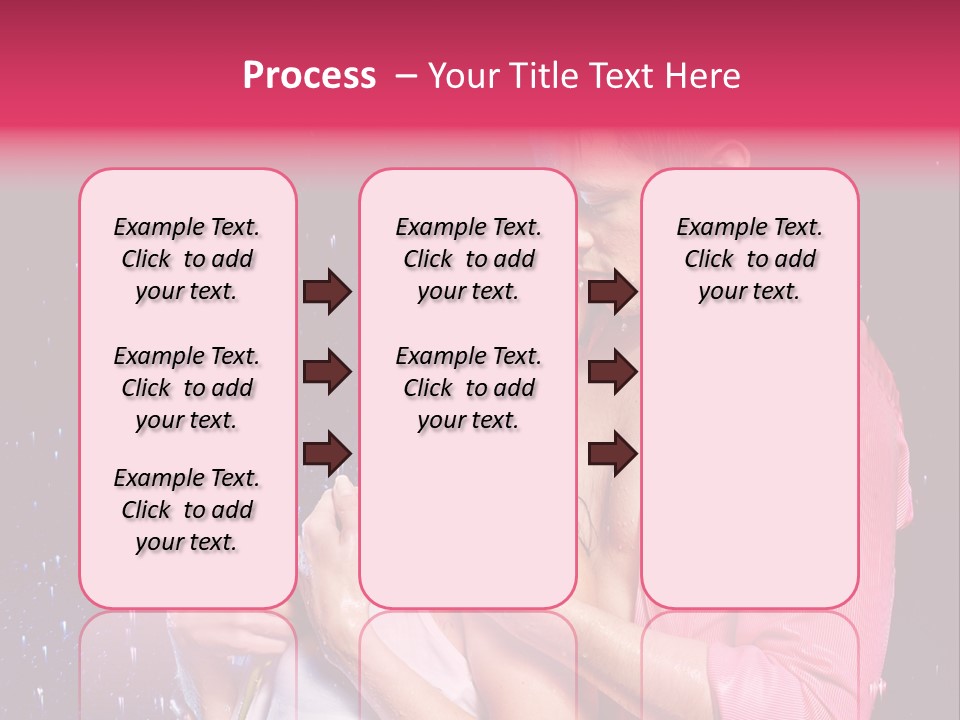 Photo Wetting Female PowerPoint Template