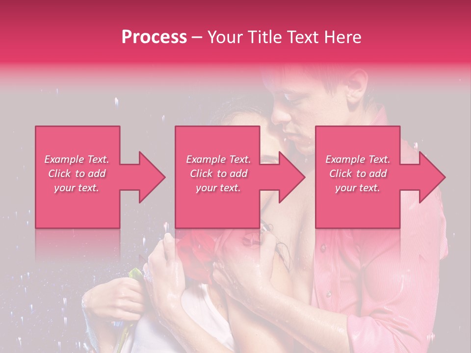 Photo Wetting Female PowerPoint Template