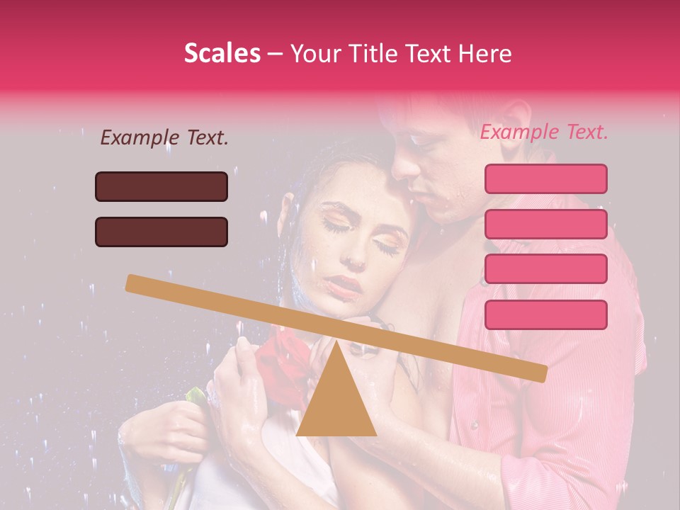 Photo Wetting Female PowerPoint Template